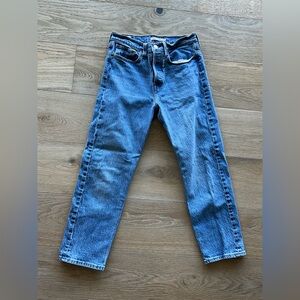 Classic Levi’s Premium Women's Wedgie Straight Blue Denim Jeans